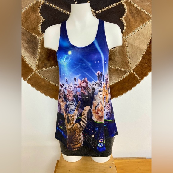 Kitty Cat Rave Tank Top - Picture 1 of 5
